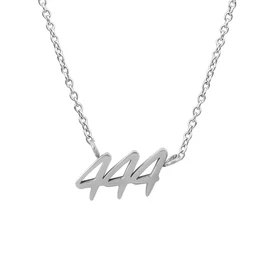 Balilou 444 Angel Numbers Bracelet Angel Number Chain Spiritual Jewellery Lucky Charm Talisman, Stainless Steel