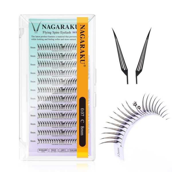 NAGARAKU Flying Spire Eyelash Extensions Air Series Comic Fox Style