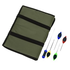 CENPEK Foldable Fishing Unhooking Mat with Elastic Transport Belt for fishermen of all levels With Baiting Needle Fishing Tool,Carp Landing Mat,80 ×35 ×1cm