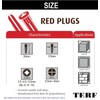 TERF® Premium Quality Red Wall Plugs - 6mm x 30mm