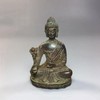 Miniature Buddha Statue Yakushi Nyorai Seated Statue, 2.4 inches (60