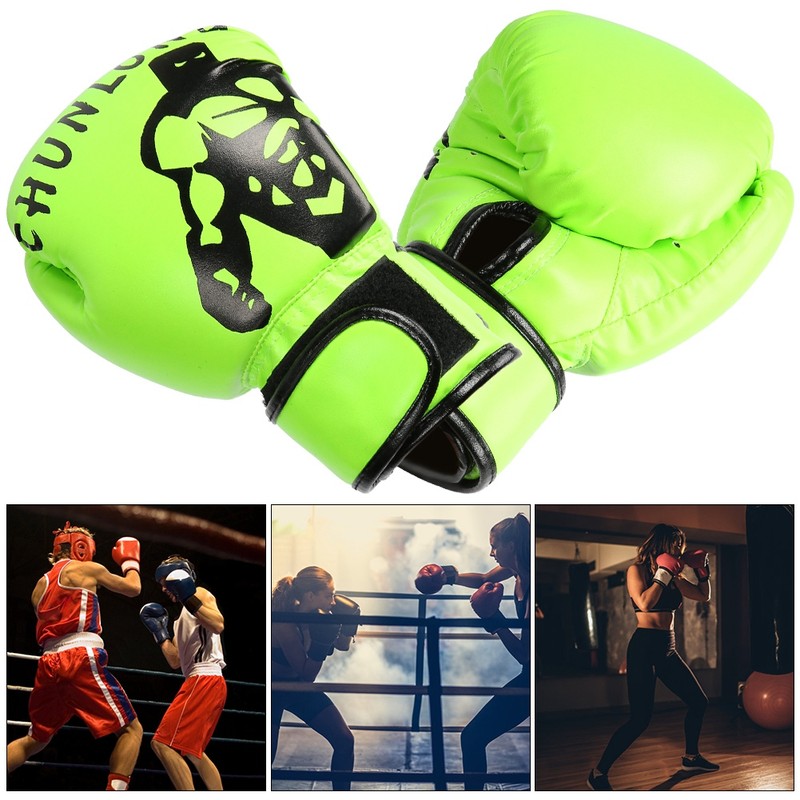 1 Pair Boxing Gloves Sanda Boxglove Kenpo Training Practicing Equipments