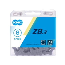 KMC Unisex's Z8.3 Z8 Chain, Silver/Grey, 114 Link