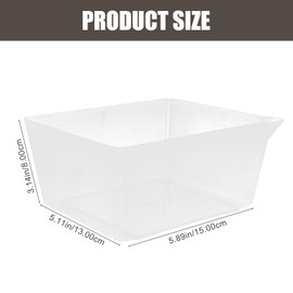 Alipis 2Pcs Electronic Scale Tray, 1200ML Food Scale Bowl Acrylic Weighing Boats Clear Food Scale Pan Tray Electronic Scale Accessories for Food Cooking Prep, Meal, Dieting, Baking, Jewelry