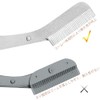 Selinear Eyebrow Scissors with Comb, Stainless Steel, Convenient to Prevent