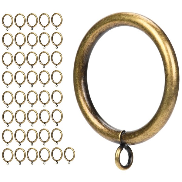 Curtain Ring Metal 42-Pcs 1.75 Inch Inner Diameter with Eyelets