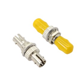 GELRHONR ST Fiber Coupler ST to ST/APC Simplex Multimode Male ST-ST Fiber Coupler Adapter (Pack of 10)