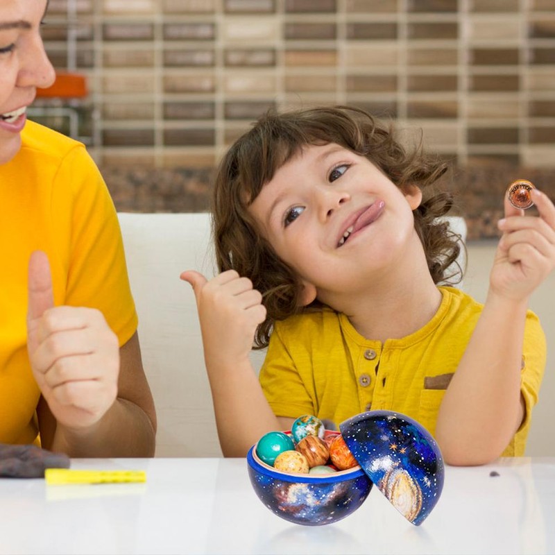 Solar System Model Ball Kit Wooden Solar System Ball Planet