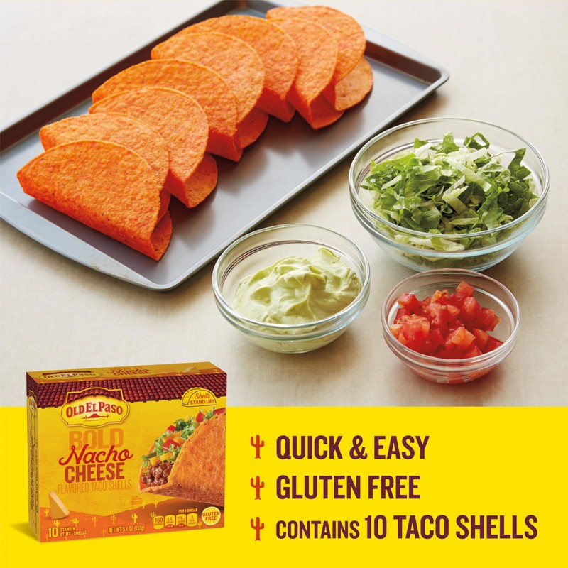 Old El Paso Stand 'N Stuff Bold Nacho Cheese Flavored