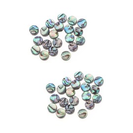 Operitacx Pack of 40 Shell Spacer Beads Accessories for Jewellery Findings Locket Guitar Accessories Bracelet Pendant DIY Circle Beads Handmade Necklaces Loose Miss Coin Earrings