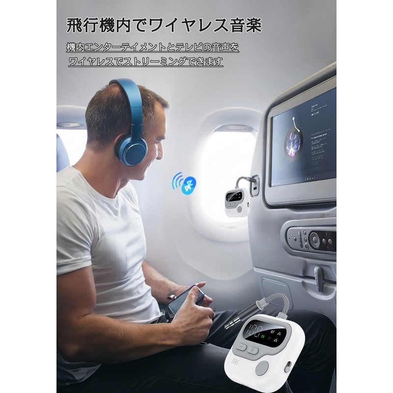 Bluetooth 5.4 Transmitter & Receiver, Equipped with OLED Display, Supports
