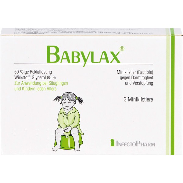 InfectoPharm BABYLAX Miniklistier gegen Verstopfung, 3 St. Klistiere