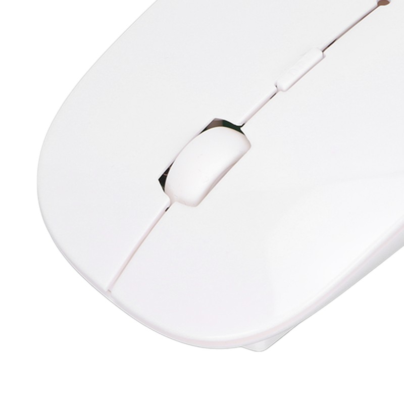 Wireless Mouse 2.4G Dual Mode 1200DPI Sensitive Slim White Laptop