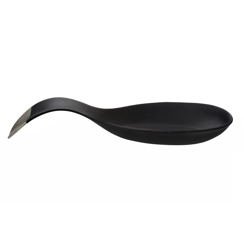 Premier Housewares Spoon Rest For Kitchen Black Enamel Spoon Holder