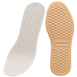 SULPO 1 Pair of Insoles for Fresh Shoes and Feet - Comfortable Soles Against Sweaty Feet - Lightweight and Washable Barefoot Soles Size - Dark Beige - Size 44-45