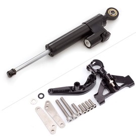 Fit For Ninja ZX14R ZZR1400 2006...-2013 2014 2015 2016 2017 2018 2019 2020 Motorcycle Steering Damper Stabilizer Buffer Control Bar With Mounting Bracket Support Kit Full Set