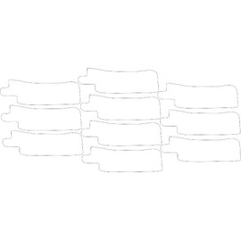 Nasogastric or Oxygen Tube precut Adhesive Tape Plain White x 10 Pack. (Left Side)