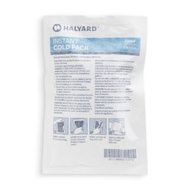 HALYARD Instant Cold Pack Disposable Cold Compress Ice Packs w/Flocking for Swelling Injuries Toothaches Sprains Strains 6 x 9 Inches, 24 Packs Per Case - 51788