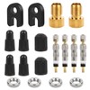 UKOFEW 18-Piece Presta Valve Core Set, Bicycle Valve Adapter Set,
