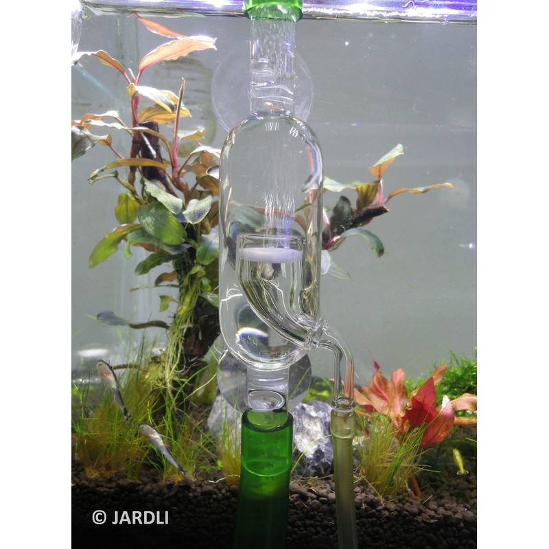 JARDLI Glass Inline CO2 Atomizer Diffuser System for Aquarium Planted