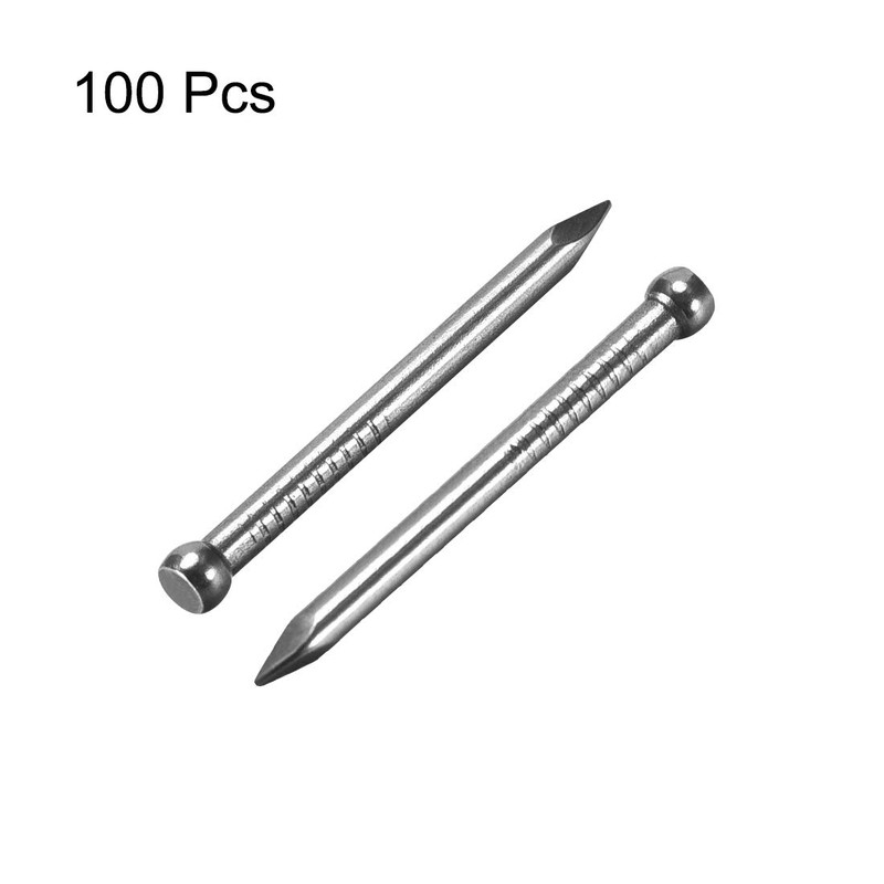 uxcell Finishing Nails Hand-Drive Hardware Carbon Steel Nail 28mm 1.1-inches