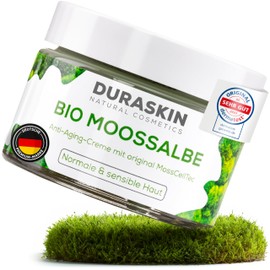 Duraskin® Organic Moss Ointment Against Wrinkles with Highly Effective MoosCellTec | Moss Cream for Face with Anti-Ageing Effect as Moisturising Cream for Day and Night | Vegan Natural Cosmetics Made