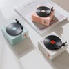 KESYOMA Old Fashioned Classic Vinyl Record Player Style Bluetooth Speaker