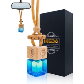 Ikeda scents Car Air Fresheners for Men | Car Fresheners with Odour Eliminator Technology | Long Fragrant Car Accessories for Men | Strong Car Scents Perfume Hanging Diffusers | Ikeda Air Freshener Car (Coffee)