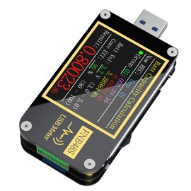 9 Pin USB Voltage Meter Screen Flip Function Gravity Sensor Multifunctional USB Ammeter Tester FNB48 with Bluetooth