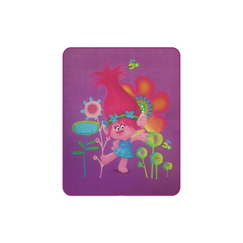 CTI 043696 Trolls Poppy Polyester Fleece Blanket, 110 x 140