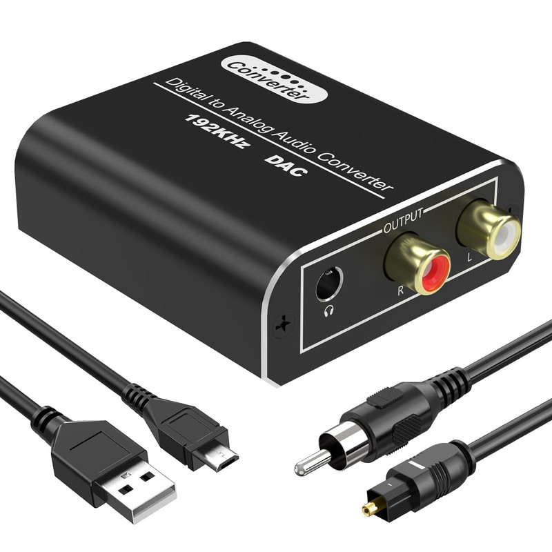 DAC Digital (Optical & Coaxial) to Analog (RCA) Digital to