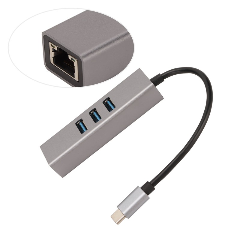 USB C Hub USB C to RJ45 Adapter 5Gbps Plug