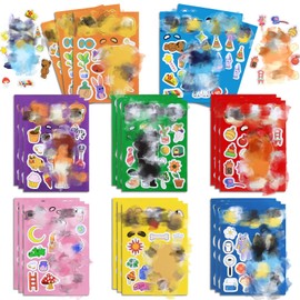 DIY Make a Face Stickers, 24PCS Stickers Art Craft Make Your Own Stickers Dog Face Stickers for Birthday Party Supplies Party Favors Stickers Gift Set Crafts Make Your Own for Kids