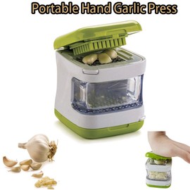 SagaSave 1Pcs Stainless Steel Ginger Garlic Press and Cutter Mincer Chopper Crusher Slicer Peeler Grater Dicer Tool