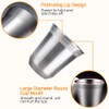 WANTOUTH 2 Pack Stainless Steel Espresso Cups Double Wall Insulated
