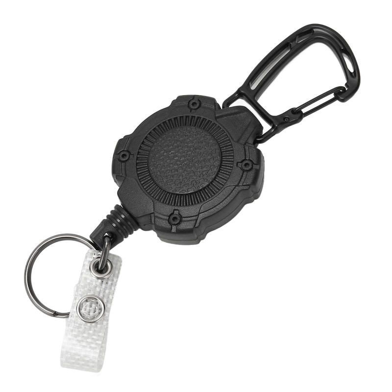2 PCS Retractable Key Chain High Resiliency 31.5in Frosted Shell