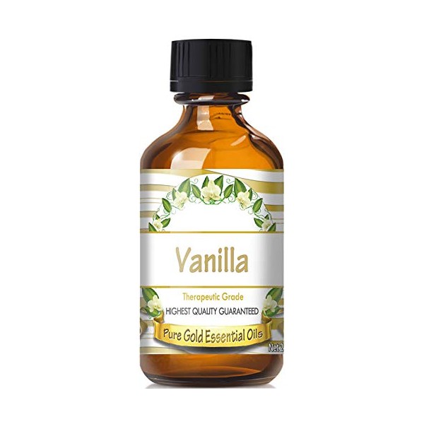 Pure Gold 60ml Oils - Vanilla Essential Oil - 2 Fluid Ounces