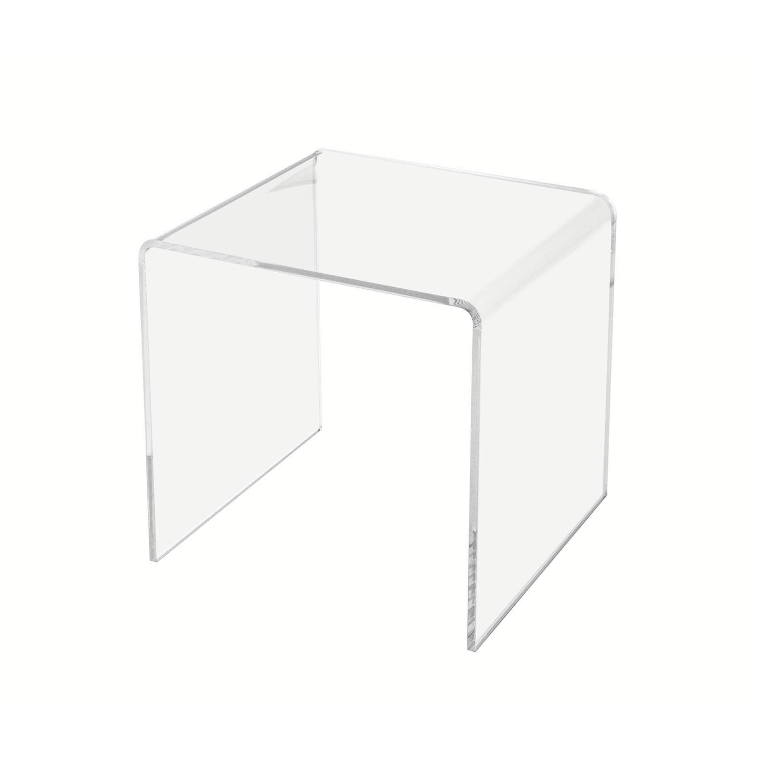 Marketing Holders Clear Acrylic Riser Platform 4 Inch Wide Square ...