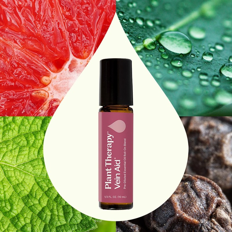 Plant Therapy Vein Aid Essential Oil Blend Pre-Diluted Roll-On 10