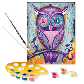 Ravensburger CreArt Dreaming Owl Paint by Numbers Kit for Adults - Painting Arts and Crafts for Ages 12 and Up