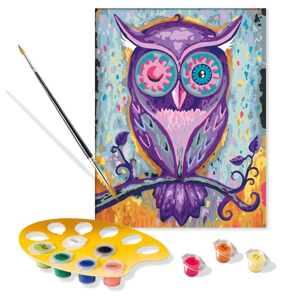Ravensburger CreArt Dreaming Owl Paint by Numbers Kit for Adults