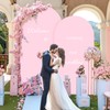 6FT Baby Pink Arch Covers, Spandex Fitted Wedding Arch Stand