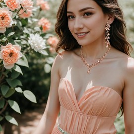 EVER FAITH Mujer Set de Joyería Cristal Austriaco Bola de Boda Hoja Collar Pendientes Sets para Novia
