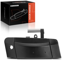 A-Premium Front Driver Side Exterior Door Handle with Keyhole Compatible with Nissan 350Z 2003-2009, Smooth Black, Replace# 80607-CD40B, 80607-CD40D