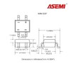 50x MB6S ASEMI Surface Mount 1A1000V Mini Bridge Rectifier Diodes