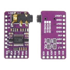 2PCS PCM5102 GY-PCM5102 Interface I2S IIS Lossless Digital Audio DAC Decoder Module Voice Module Player Board Stereo DAC Digital-to-Analog Converter Voice Module for Arduino