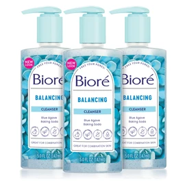 Bioré Balancing Face Wash, Cleanser For Combination Skin, PH Balanced Face Cleanser, Vegan, Cruelty Free 6.77 Oz, Pack of 3