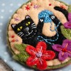 Hawthorn Handmade Black Cat Felt Craft Brooch Kit. Craft Kits