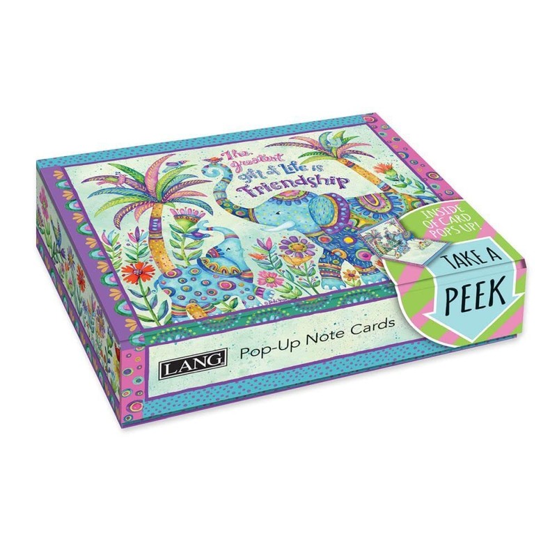 Lang, Electric Elephants Pop-Up Note Cards