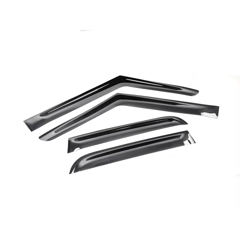 SDZ Front Rear Window Visor Vent Rain Wind Guard Shade